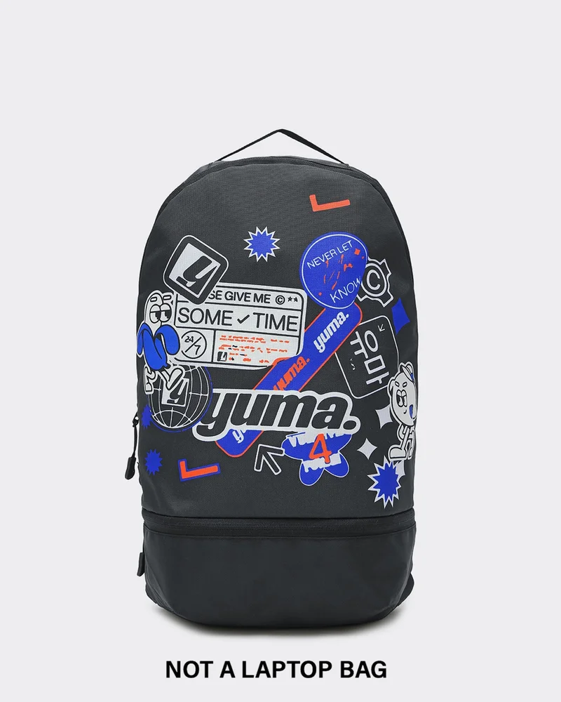 bewakoof Unisex Black Give Me Some Time Printed Small Backpack